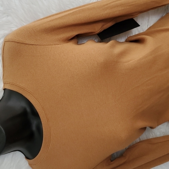 Rachel Zoe Ribbed Fitted Basic Top - Picture 2 of 3